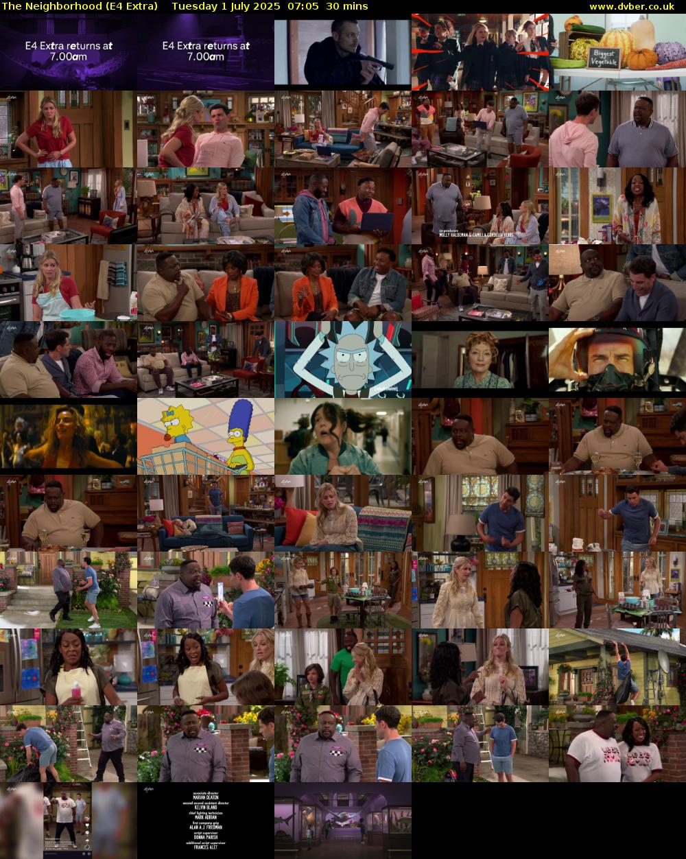 The Neighborhood (E4 Extra) Tuesday 1 July 2025 07:05 - 07:35