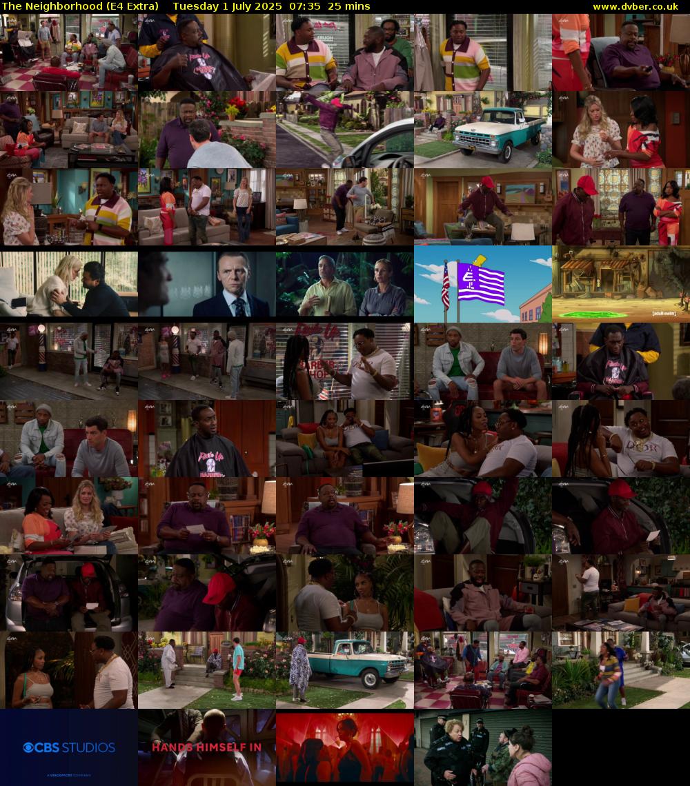 The Neighborhood (E4 Extra) Tuesday 1 July 2025 07:35 - 08:00