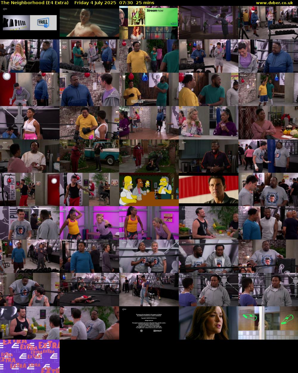 The Neighborhood (E4 Extra) Friday 4 July 2025 07:30 - 07:55