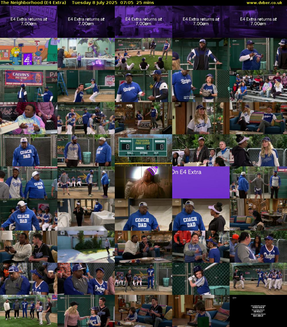 The Neighborhood (E4 Extra) Tuesday 8 July 2025 07:05 - 07:30