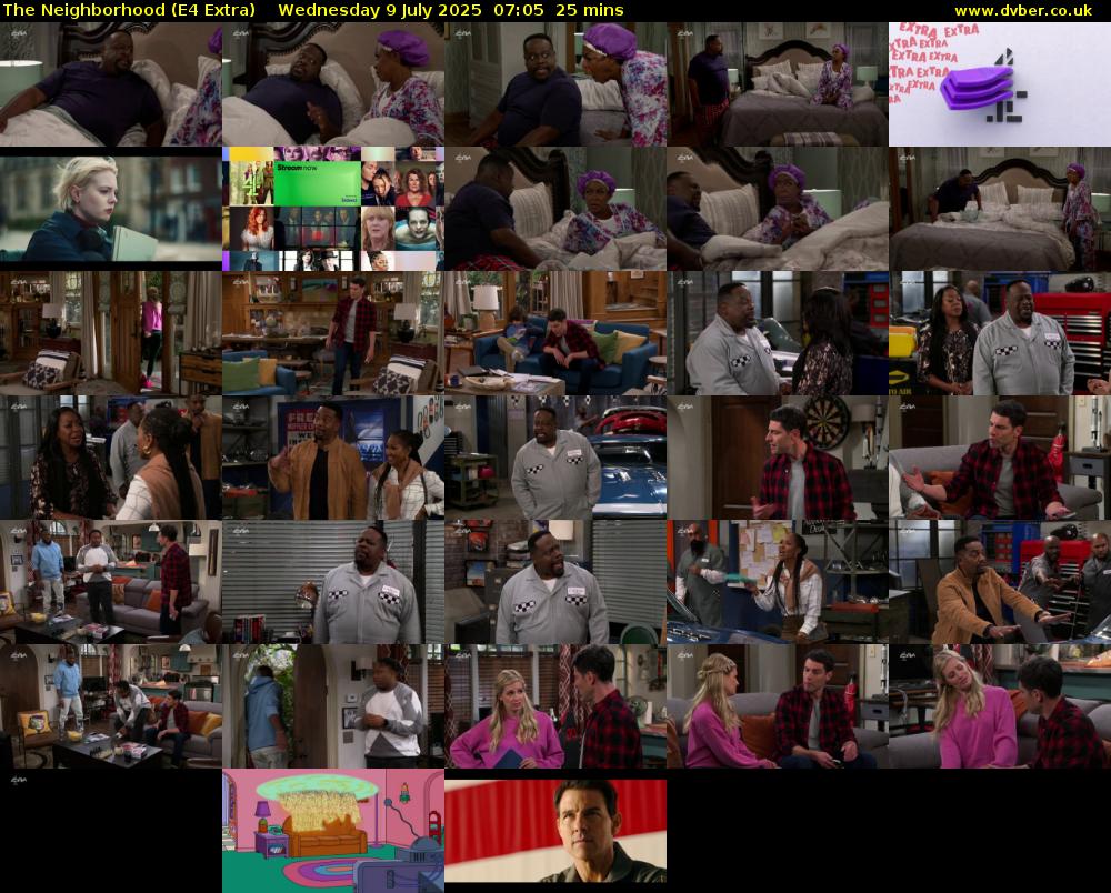 The Neighborhood (E4 Extra) Wednesday 9 July 2025 07:05 - 07:30