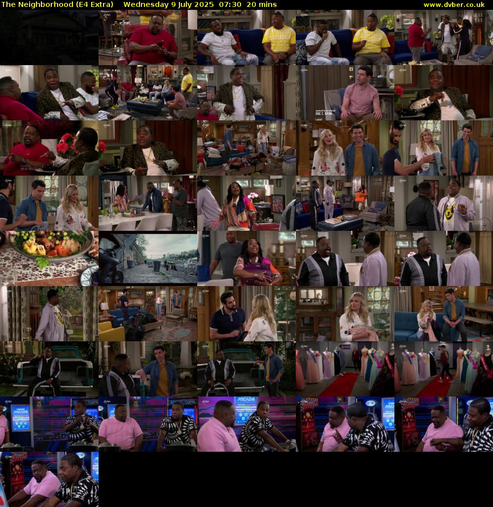 The Neighborhood (E4 Extra) Wednesday 9 July 2025 07:30 - 07:50