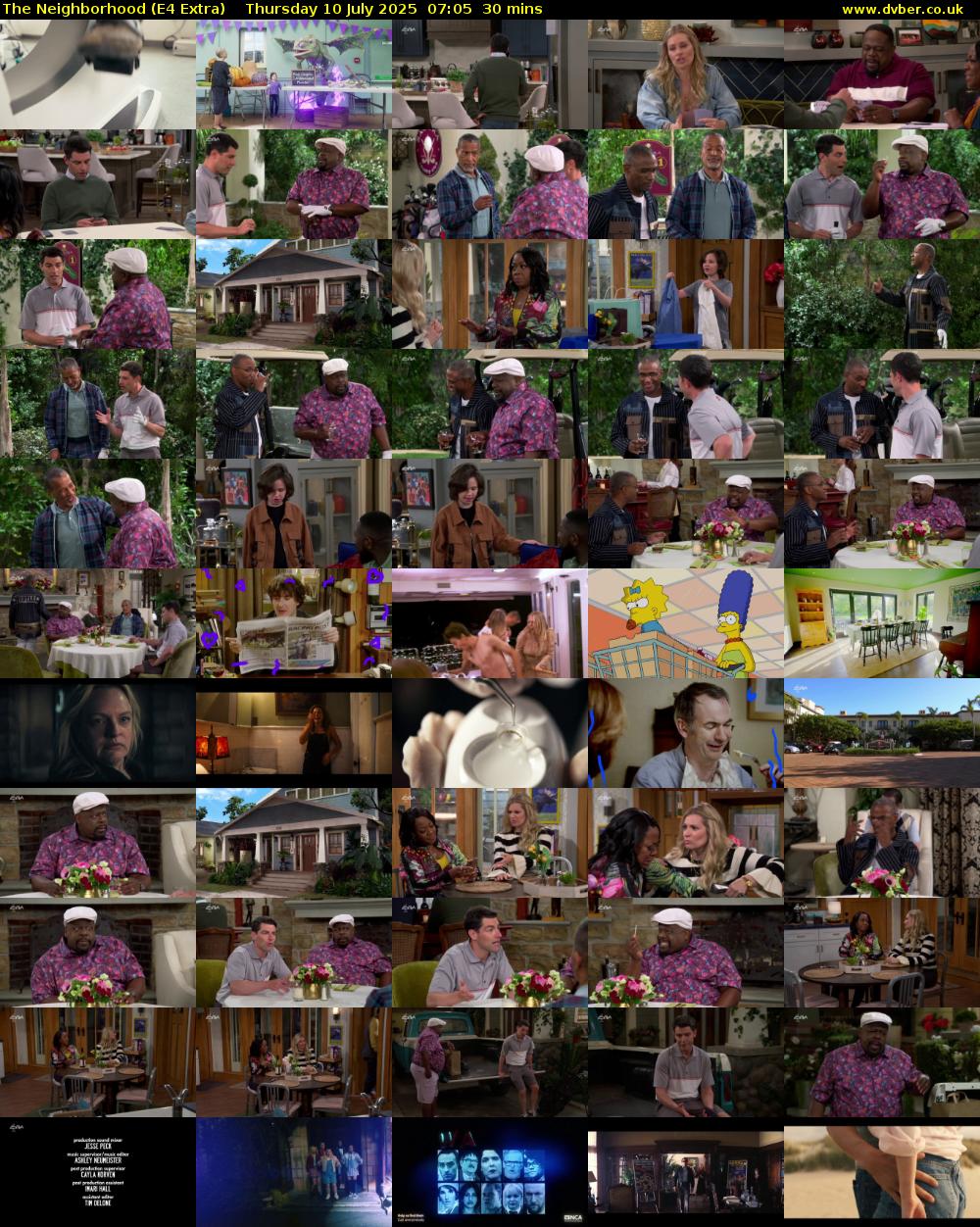 The Neighborhood (E4 Extra) Thursday 10 July 2025 07:05 - 07:35