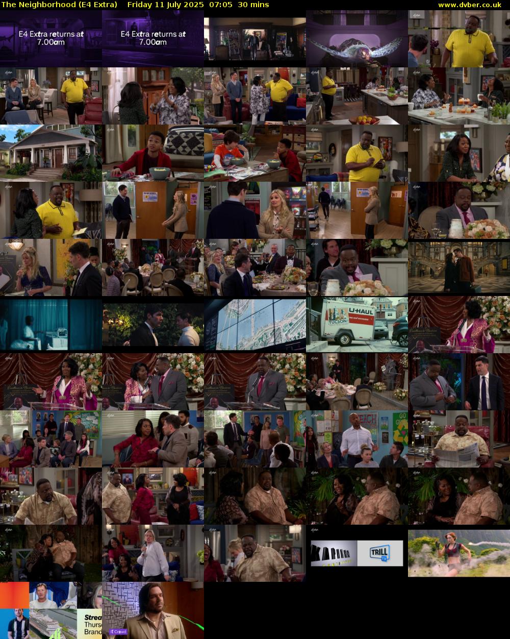 The Neighborhood (E4 Extra) Friday 11 July 2025 07:05 - 07:35