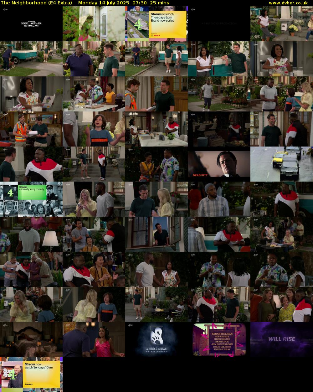 The Neighborhood (E4 Extra) Monday 14 July 2025 07:30 - 07:55
