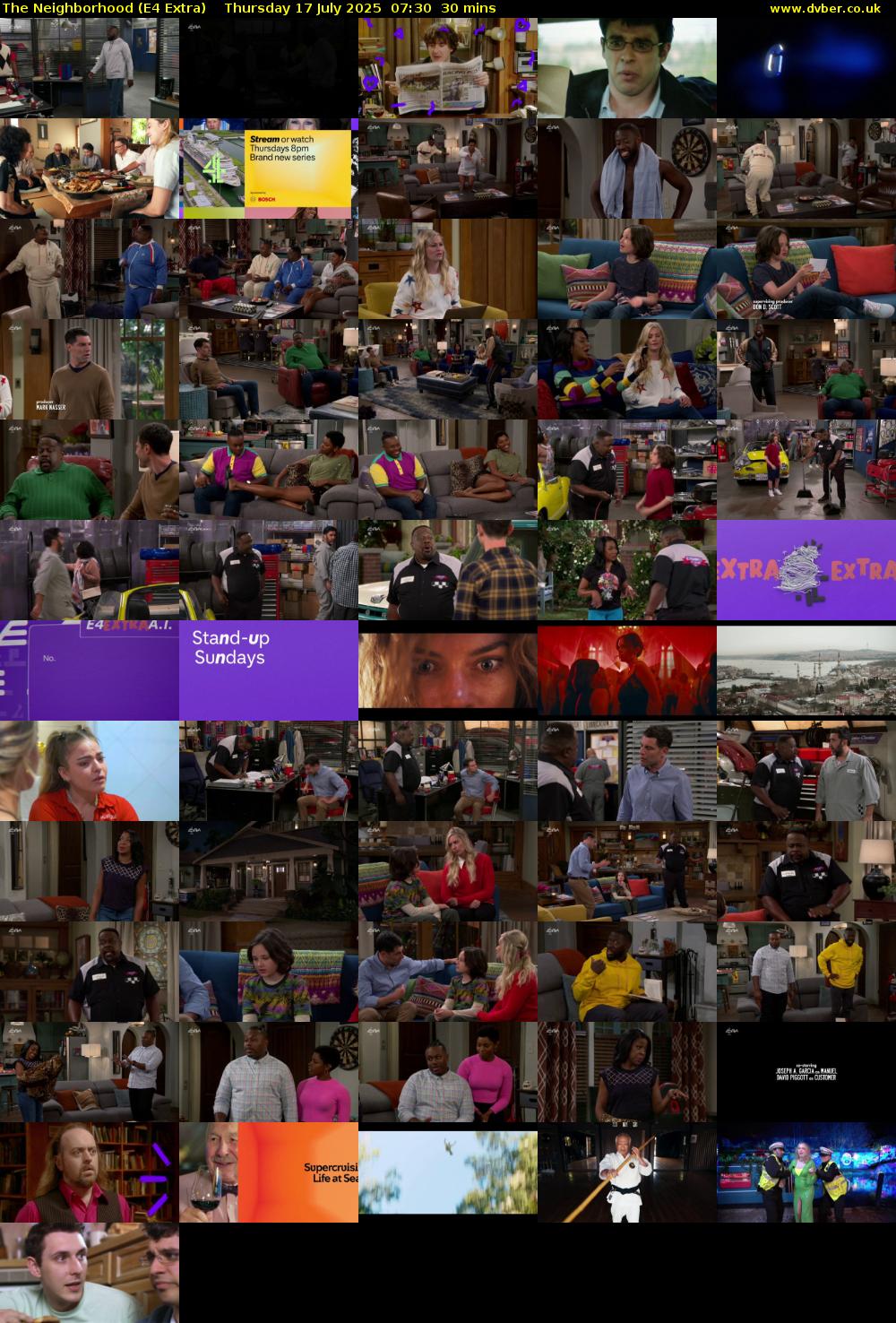 The Neighborhood (E4 Extra) Thursday 17 July 2025 07:30 - 08:00