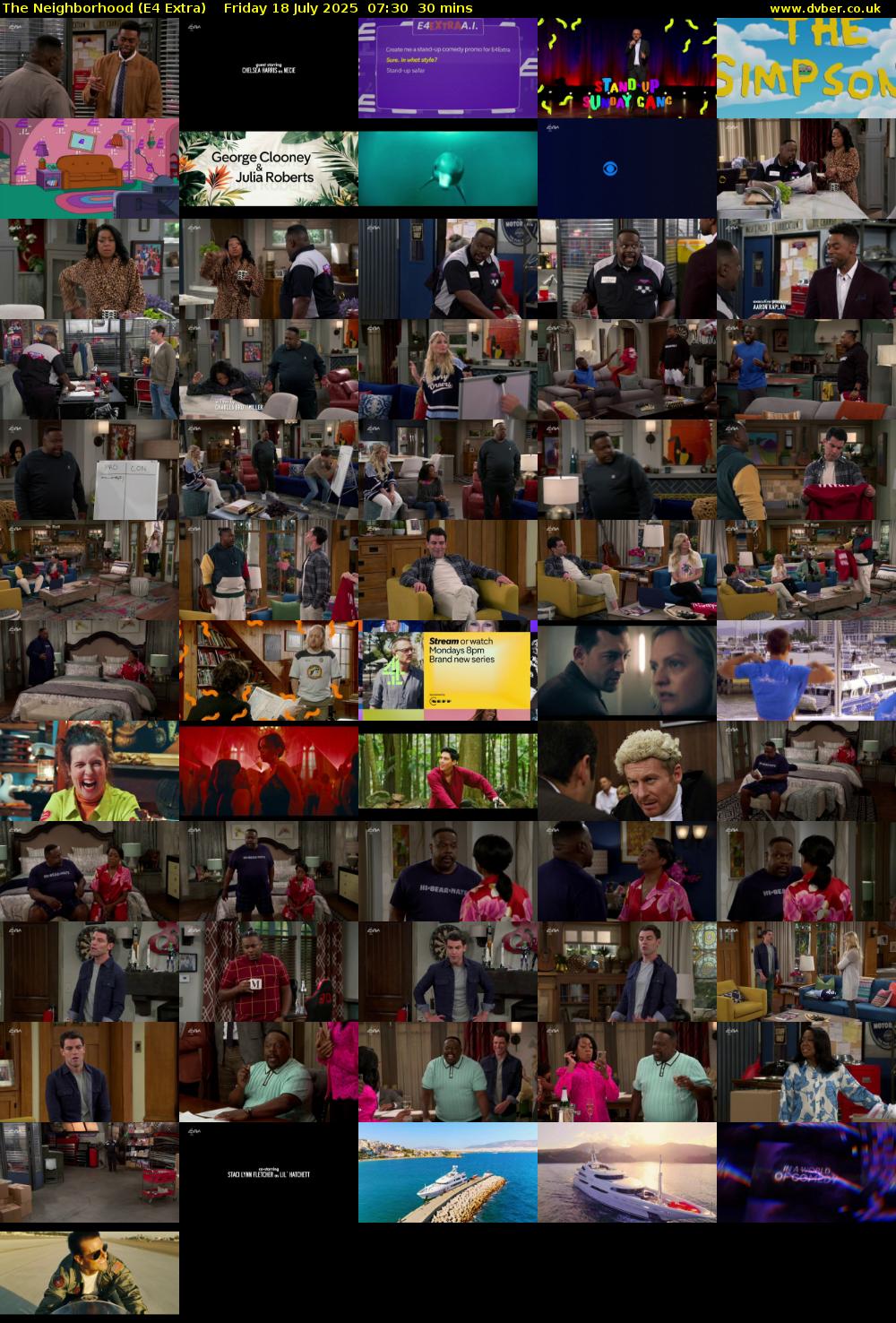 The Neighborhood (E4 Extra) Friday 18 July 2025 07:30 - 08:00