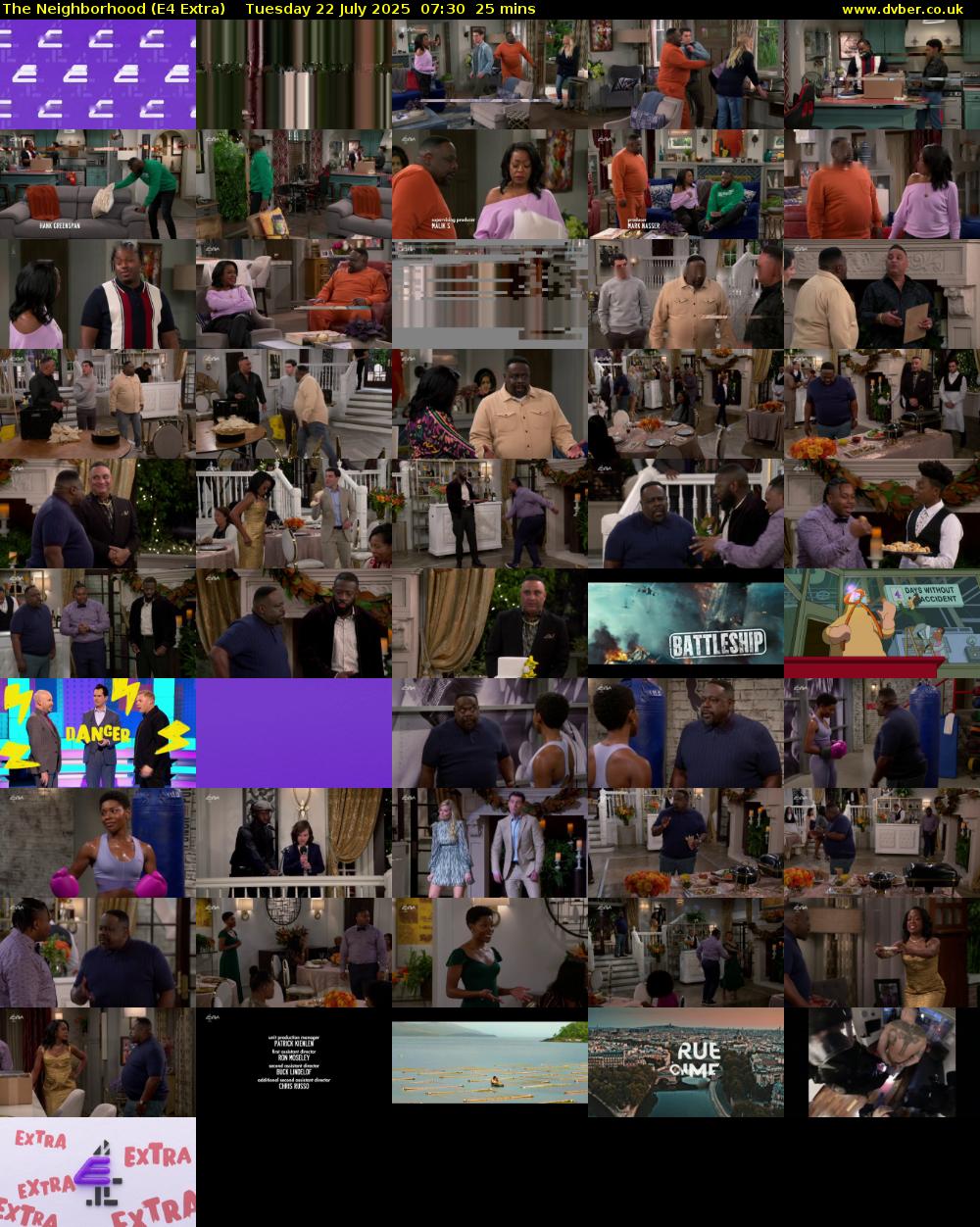The Neighborhood (E4 Extra) Tuesday 22 July 2025 07:30 - 07:55