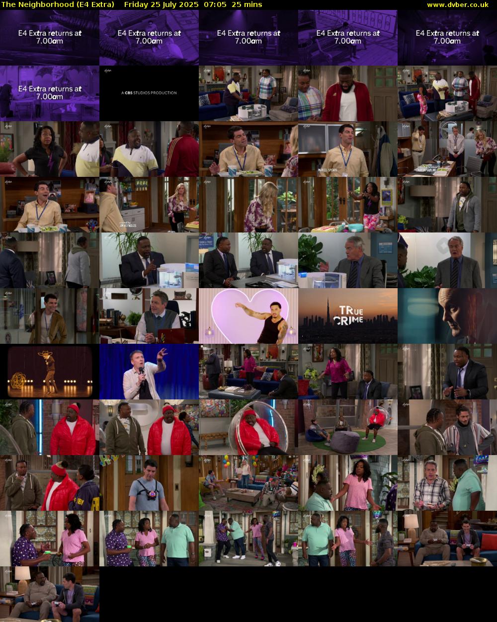 The Neighborhood (E4 Extra) Friday 25 July 2025 07:05 - 07:30