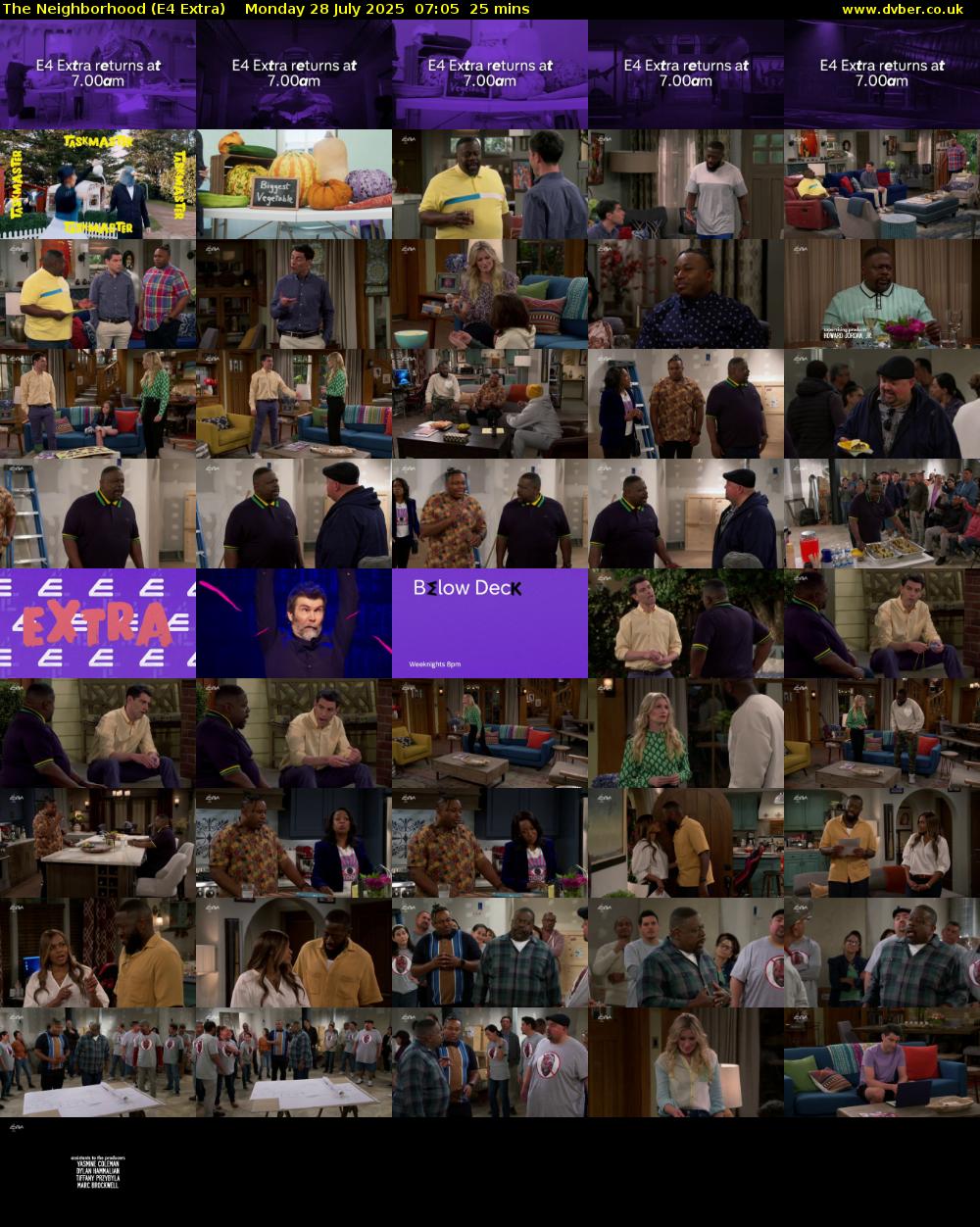 The Neighborhood (E4 Extra) Monday 28 July 2025 07:05 - 07:30