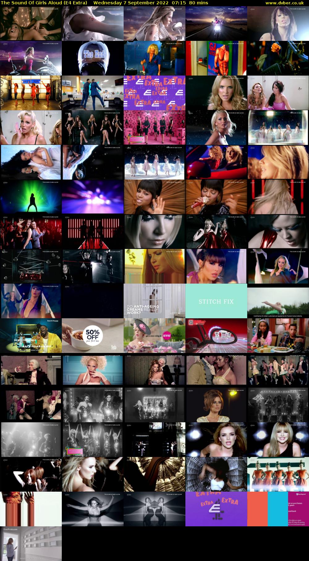 The Sound Of Girls Aloud (E4 Extra) Wednesday 7 September 2022 07:15 - 08:35