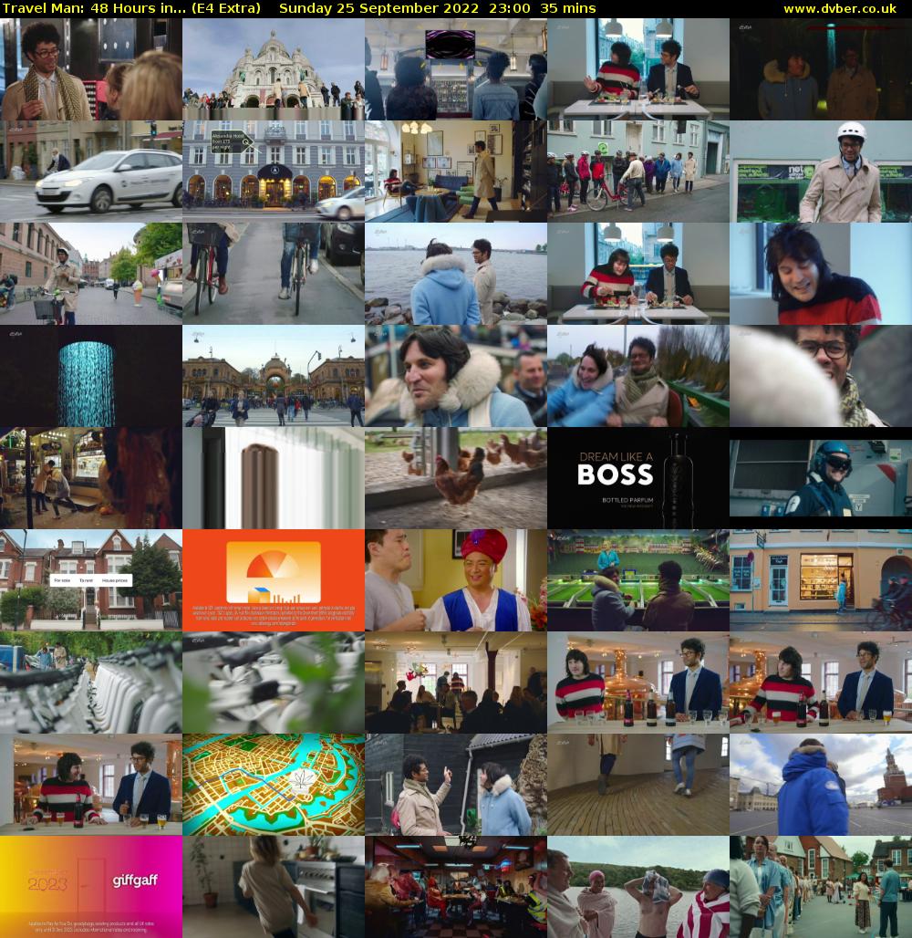 Travel Man: 48 Hours in... (E4 Extra) Sunday 25 September 2022 23:00 - 23:35