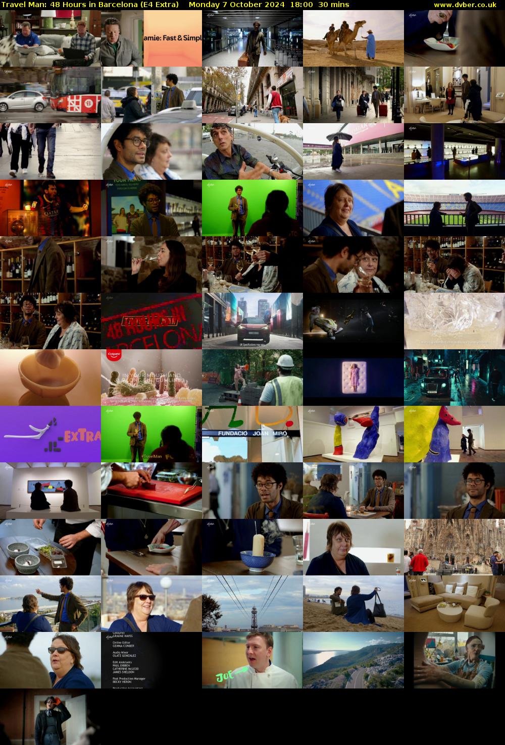 Travel Man: 48 Hours in Barcelona (E4 Extra) Monday 7 October 2024 18:00 - 18:30