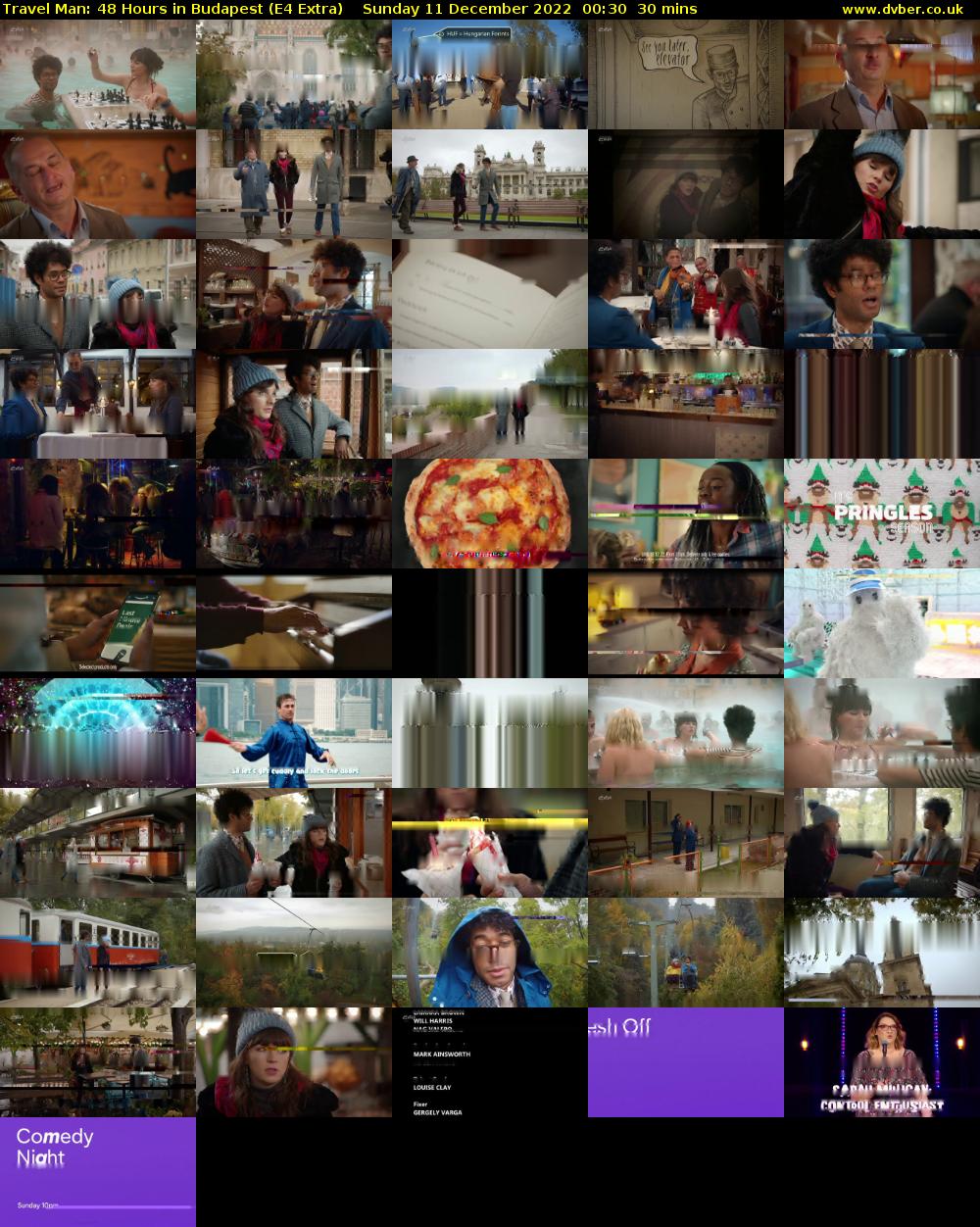 Travel Man: 48 Hours in Budapest (E4 Extra) Sunday 11 December 2022 00:30 - 01:00