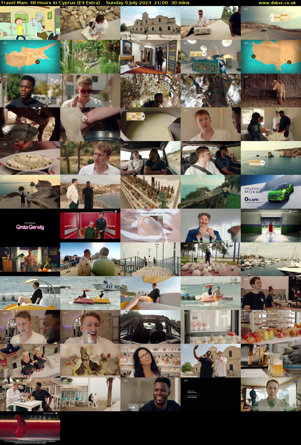 Travel Man: 48 Hours in Cyprus (E4 Extra) Sunday 9 July 2023 21:00 - 21:30