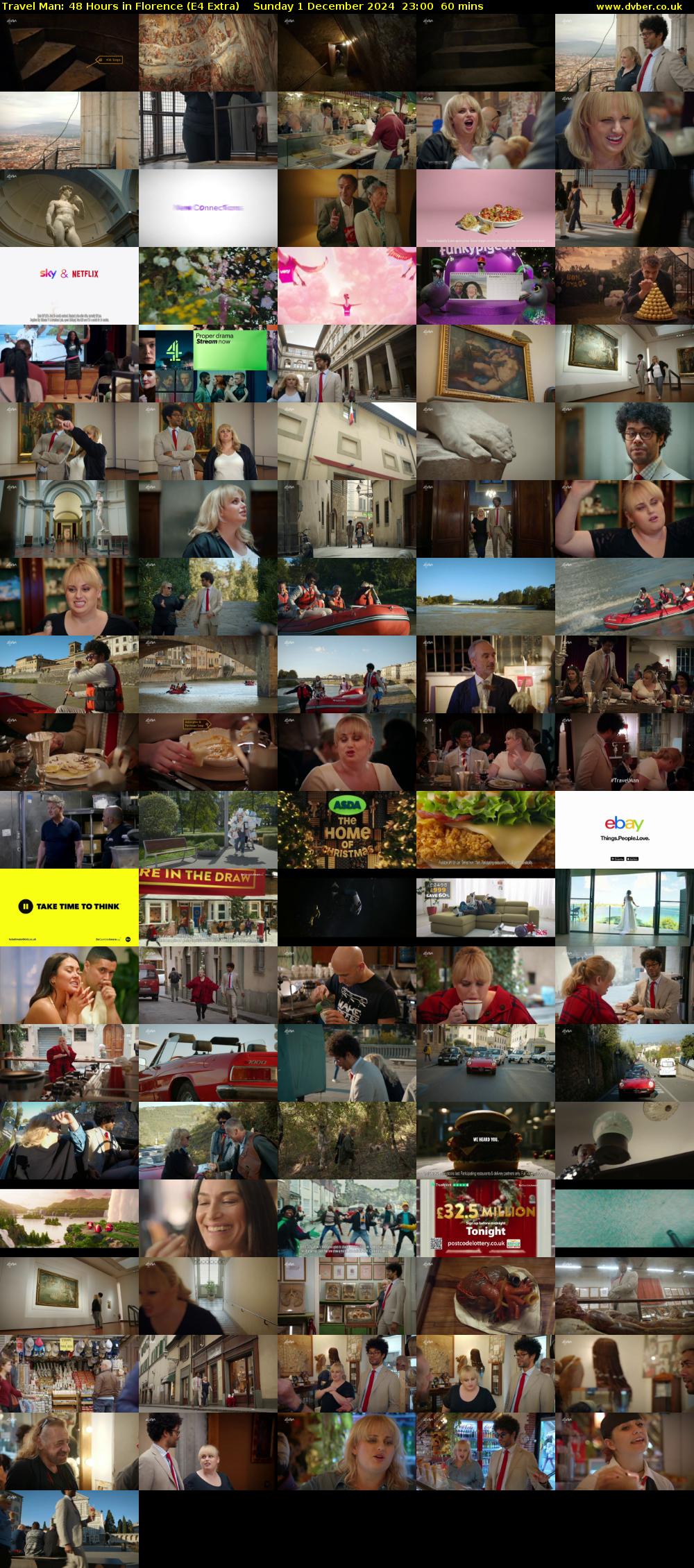 Travel Man: 48 Hours in Florence (E4 Extra) Sunday 1 December 2024 23:00 - 00:00