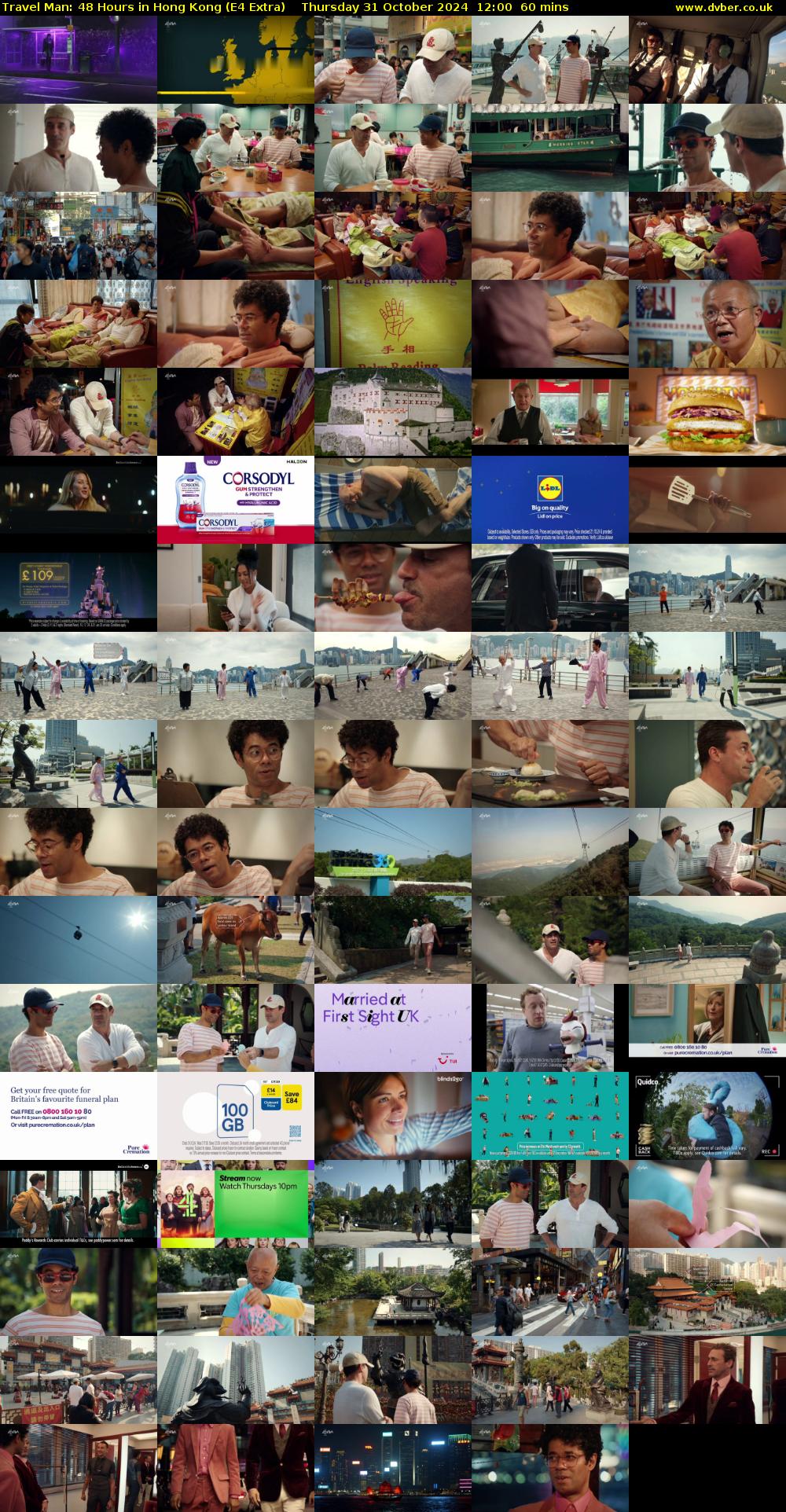 Travel Man: 48 Hours in Hong Kong (E4 Extra) Thursday 31 October 2024 12:00 - 13:00