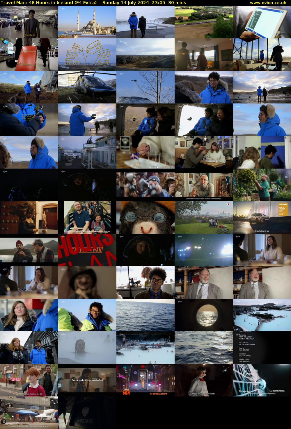 Travel Man: 48 Hours in Iceland (E4 Extra) Sunday 14 July 2024 23:05 - 23:35
