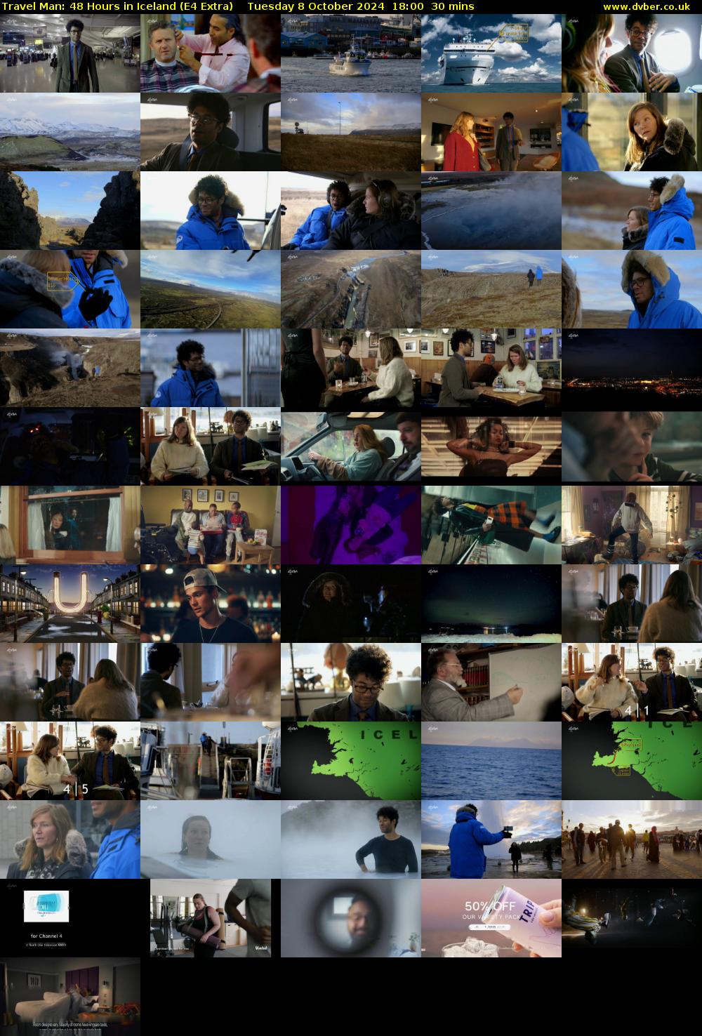 Travel Man: 48 Hours in Iceland (E4 Extra) Tuesday 8 October 2024 18:00 - 18:30