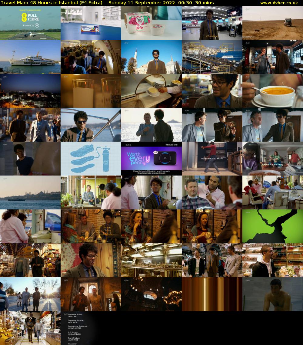 Travel Man: 48 Hours in Istanbul (E4 Extra) Sunday 11 September 2022 00:30 - 01:00