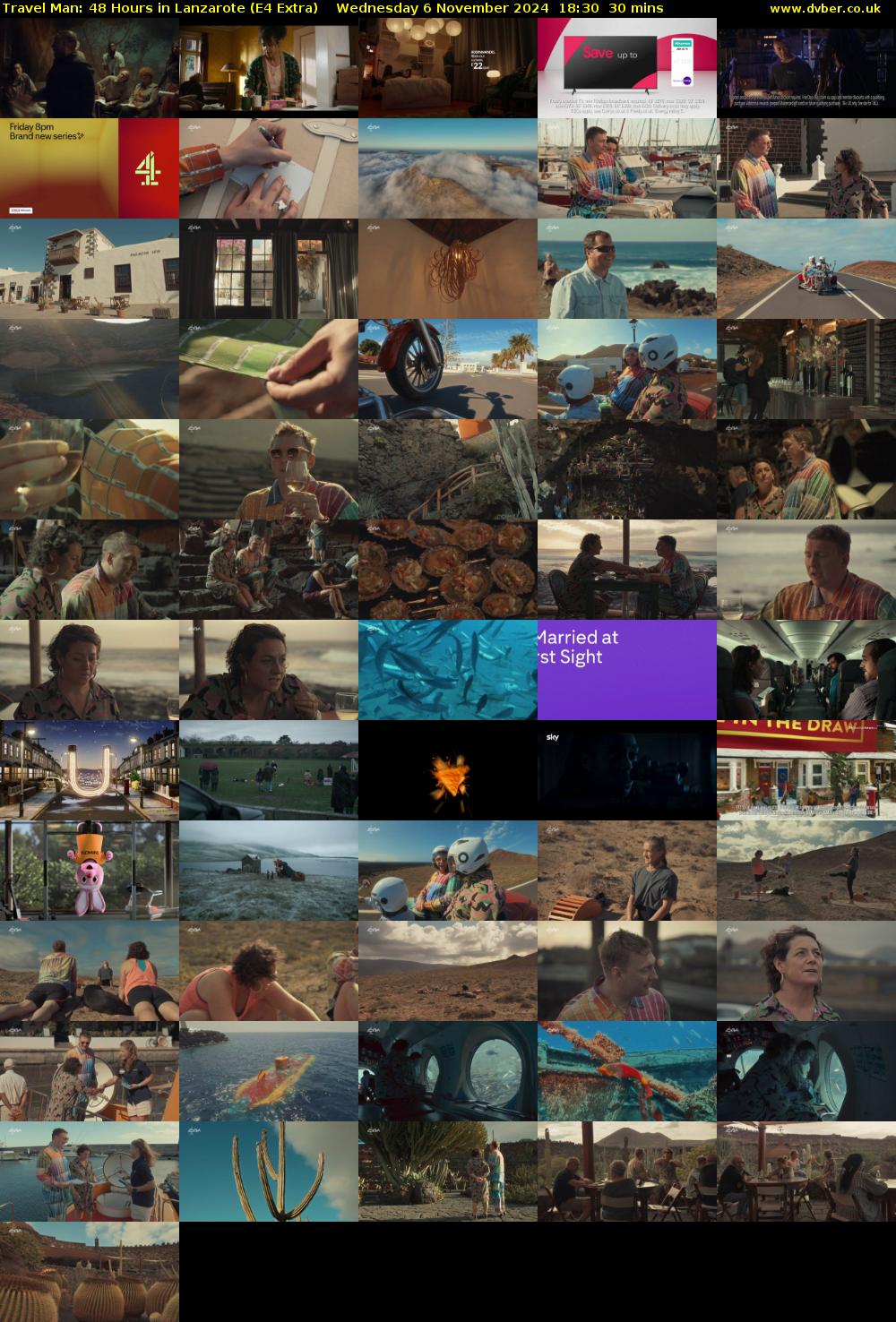 Travel Man: 48 Hours in Lanzarote (E4 Extra) Wednesday 6 November 2024 18:30 - 19:00