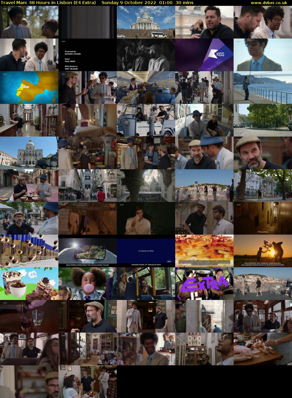 Travel Man: 48 Hours in Lisbon (E4 Extra) Sunday 9 October 2022 01:00 - 01:30