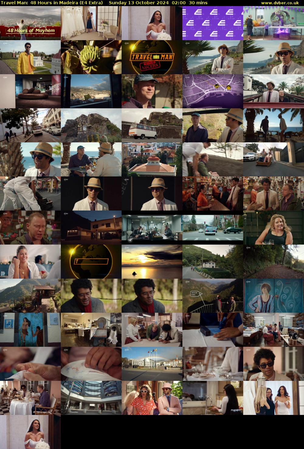 Travel Man: 48 Hours in Madeira (E4 Extra) Sunday 13 October 2024 02:00 - 02:30