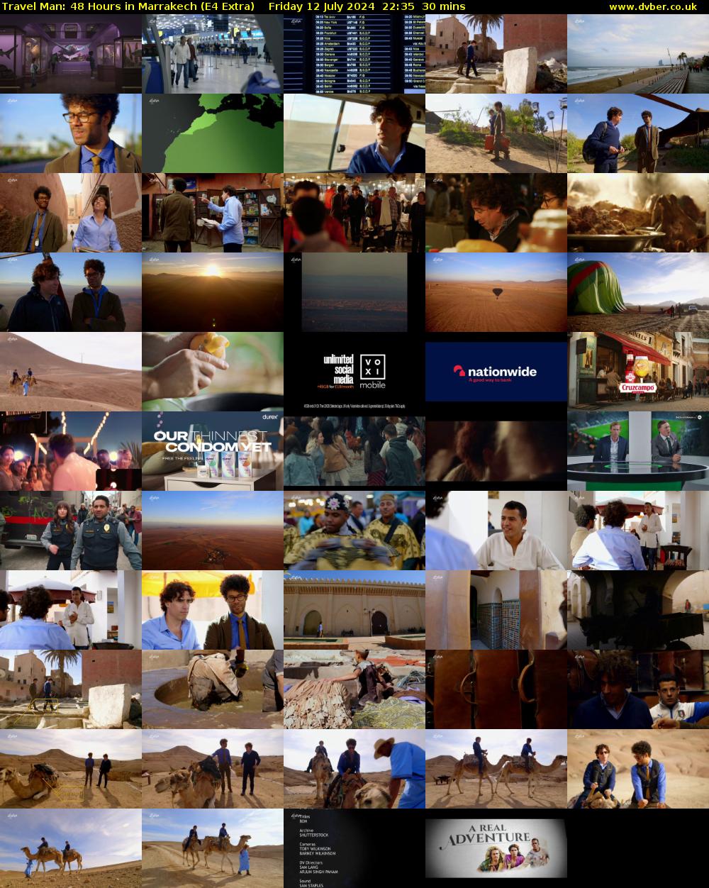 Travel Man: 48 Hours in Marrakech (E4 Extra) Friday 12 July 2024 22:35 - 23:05