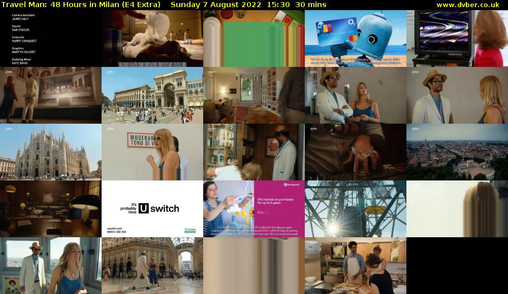 Travel Man: 48 Hours in Milan (E4 Extra) Sunday 7 August 2022 15:30 - 16:00