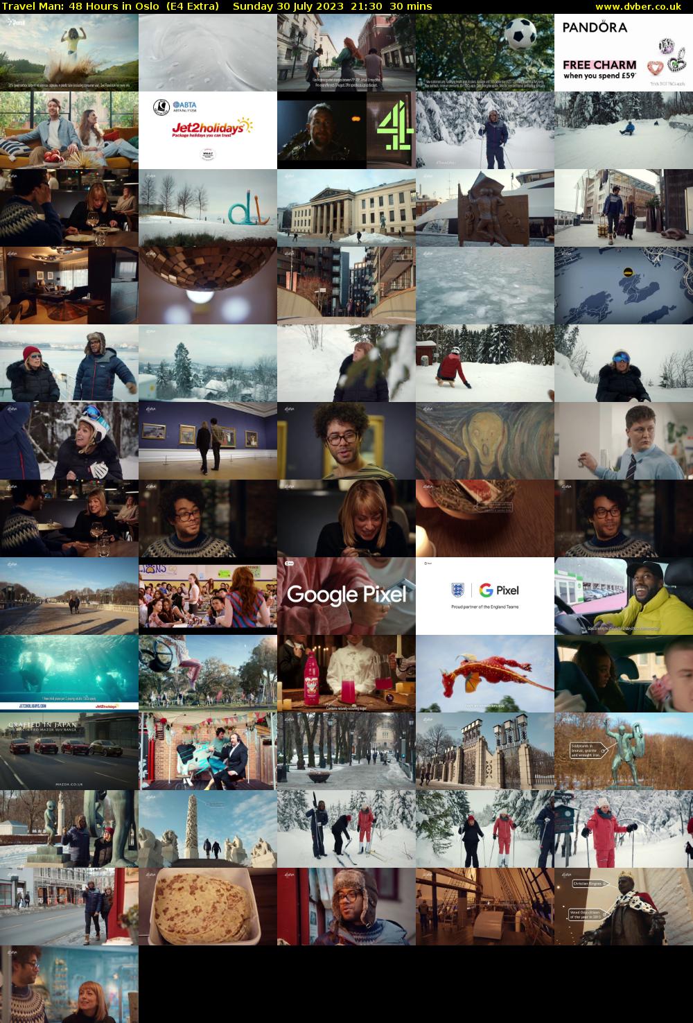 Travel Man: 48 Hours in Oslo  (E4 Extra) Sunday 30 July 2023 21:30 - 22:00