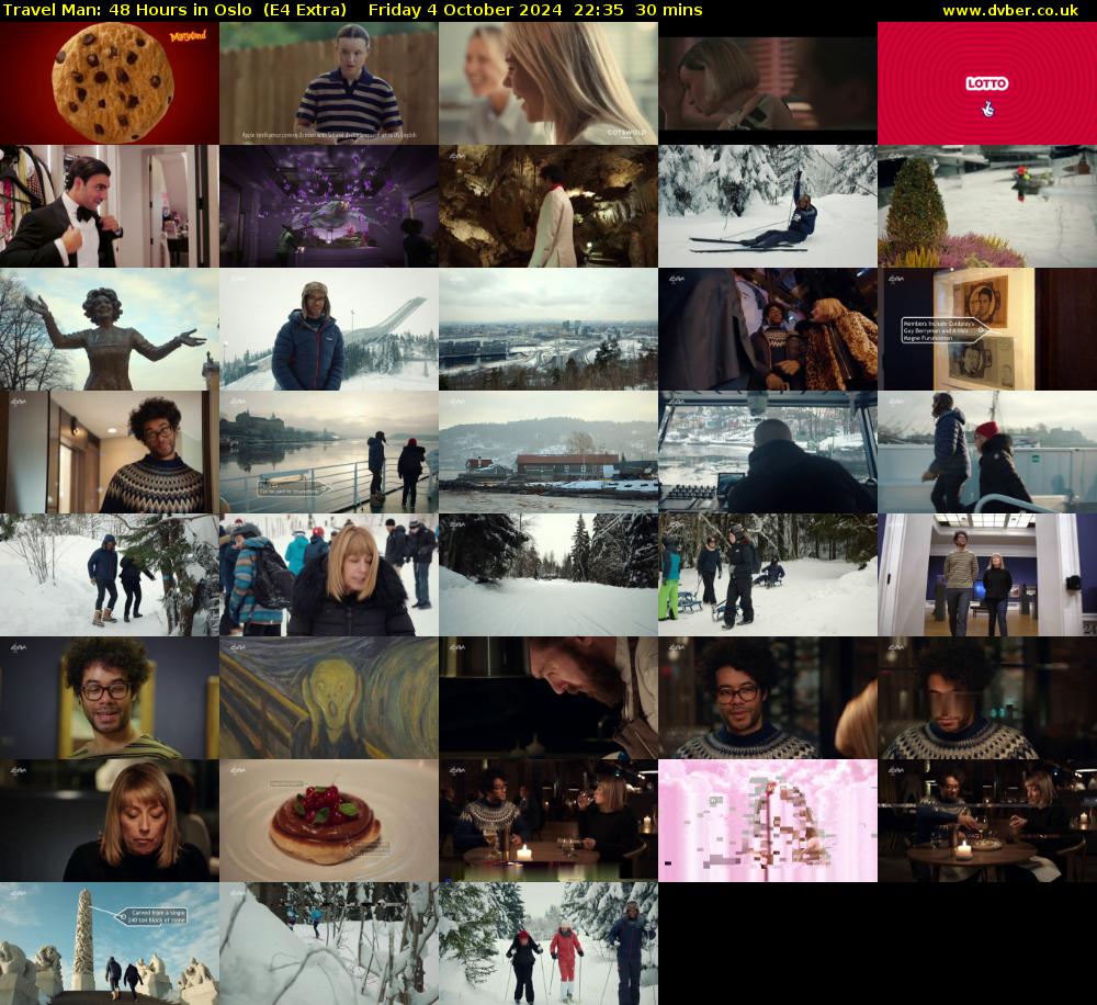 Travel Man: 48 Hours in Oslo  (E4 Extra) Friday 4 October 2024 22:35 - 23:05