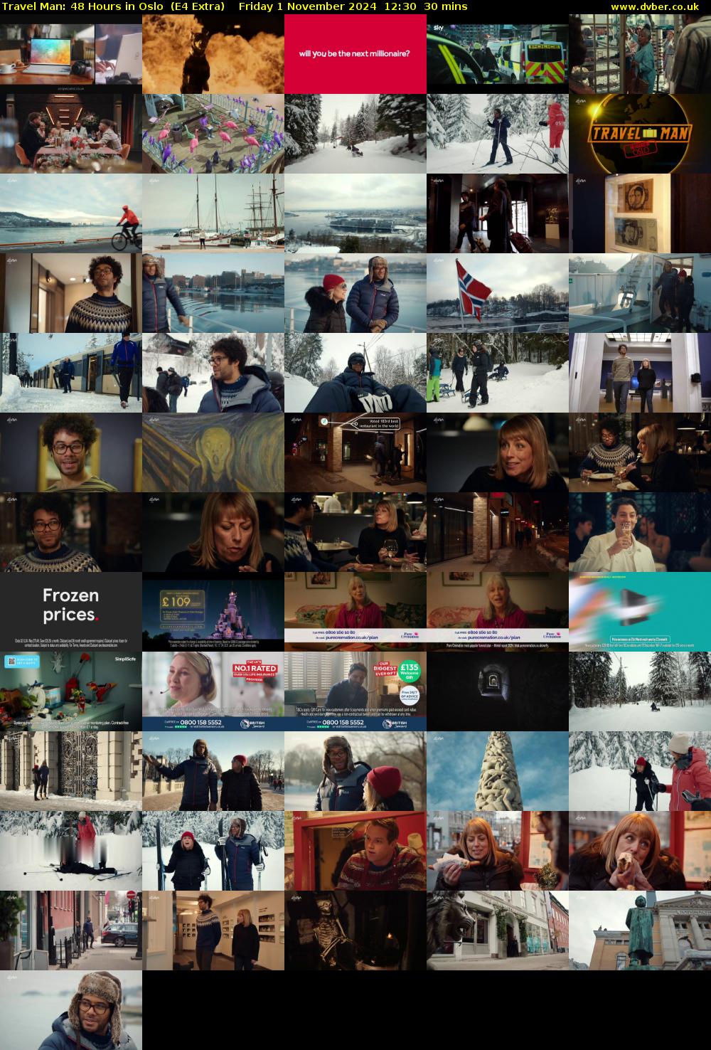 Travel Man: 48 Hours in Oslo  (E4 Extra) Friday 1 November 2024 12:30 - 13:00