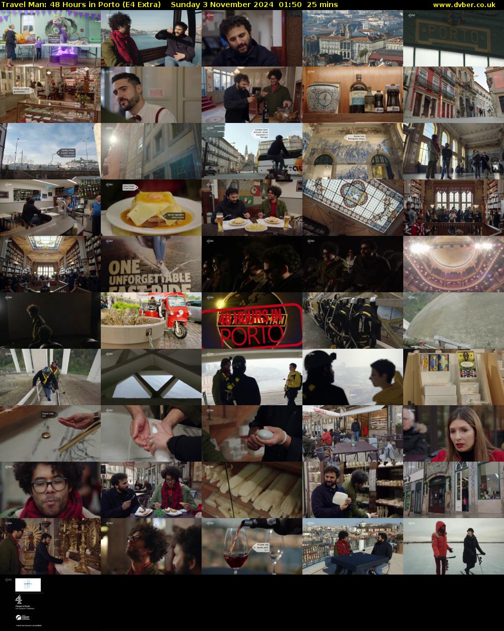 Travel Man: 48 Hours in Porto (E4 Extra) Sunday 3 November 2024 01:50 - 02:15