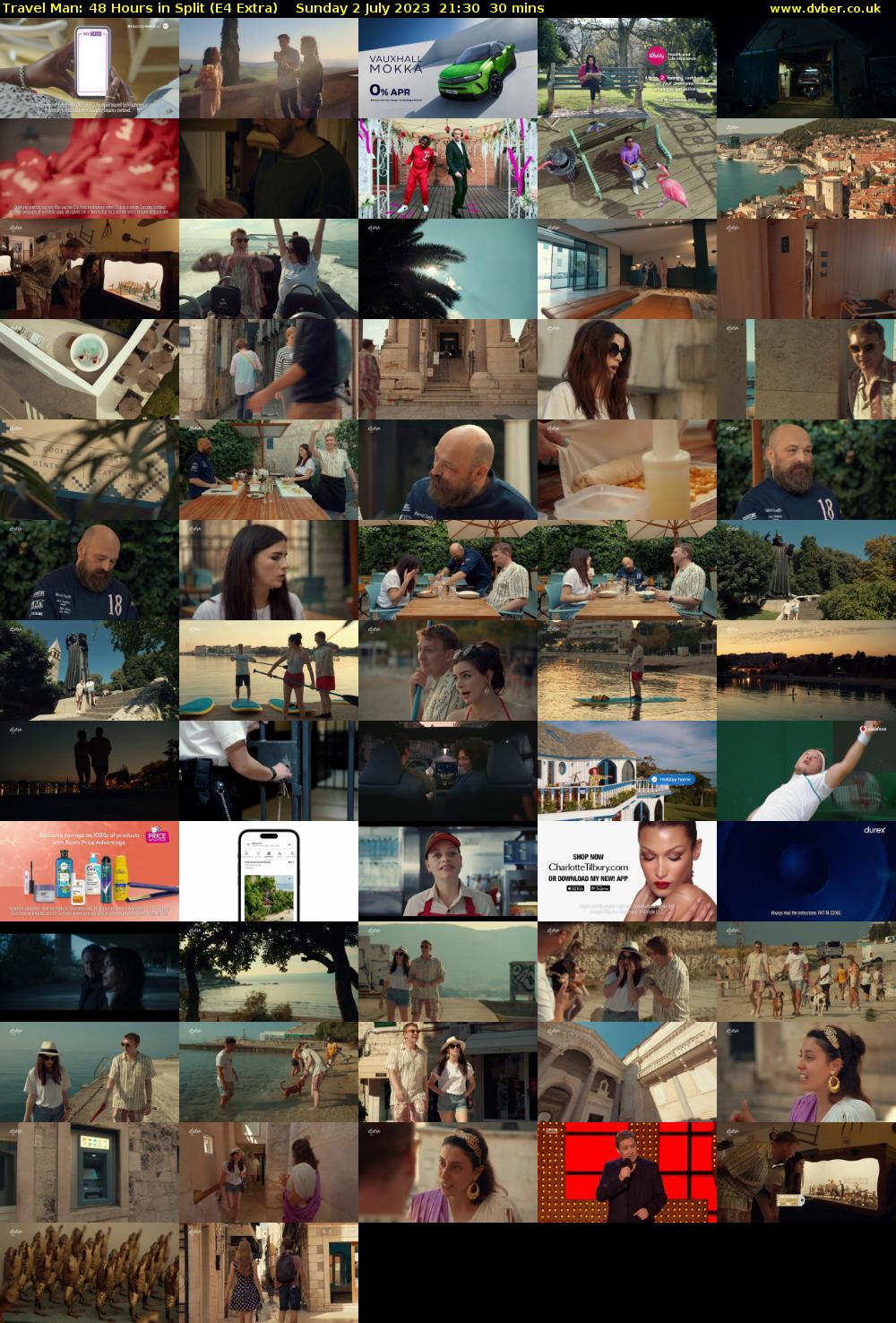 Travel Man: 48 Hours in Split (E4 Extra) Sunday 2 July 2023 21:30 - 22:00