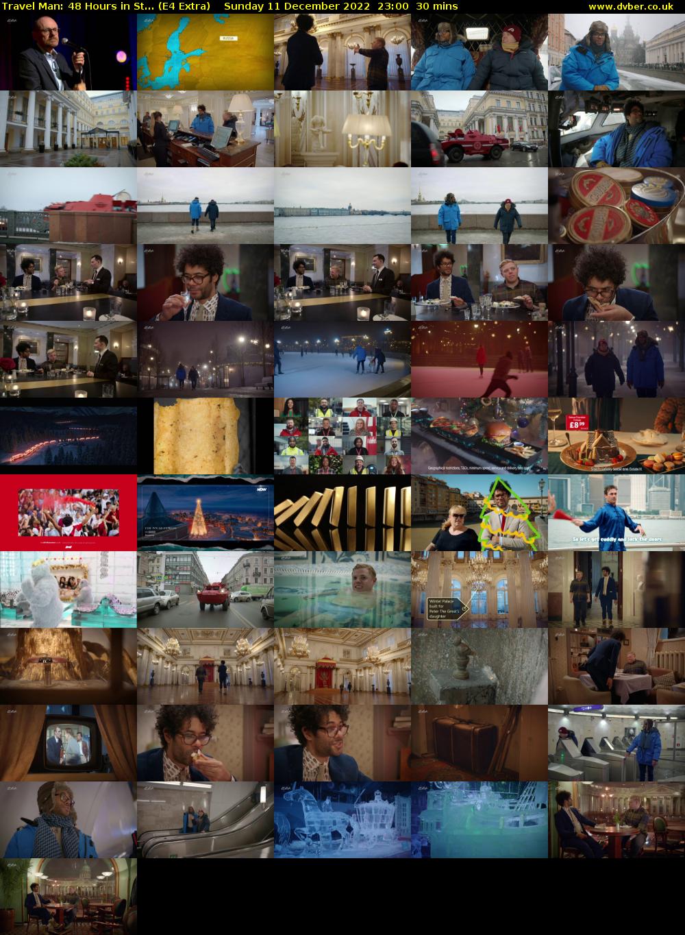 Travel Man: 48 Hours in St... (E4 Extra) Sunday 11 December 2022 23:00 - 23:30