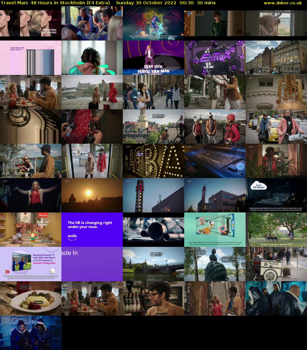Travel Man: 48 Hours in Stockholm (E4 Extra) Sunday 30 October 2022 00:30 - 01:00