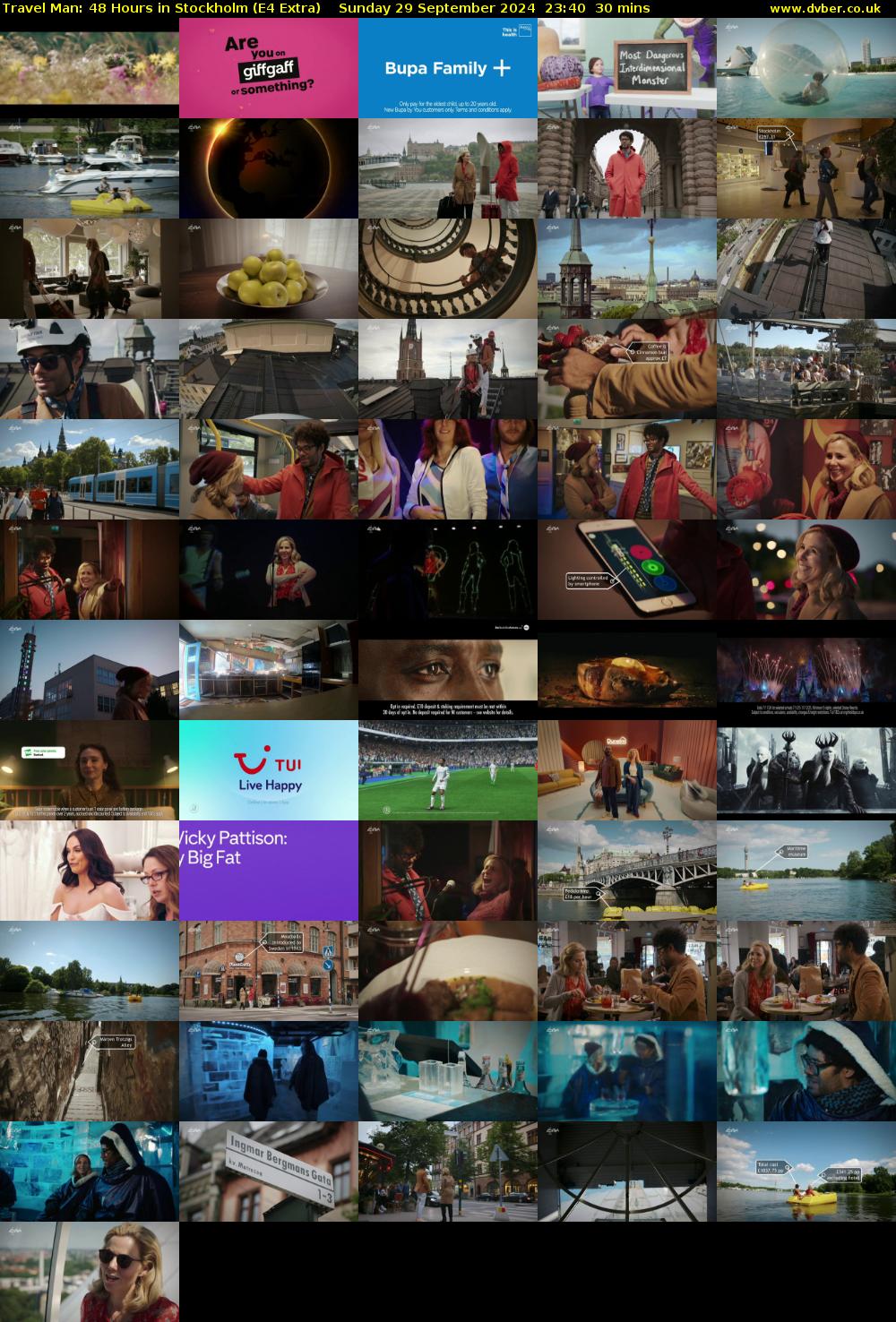 Travel Man: 48 Hours in Stockholm (E4 Extra) Sunday 29 September 2024 23:40 - 00:10