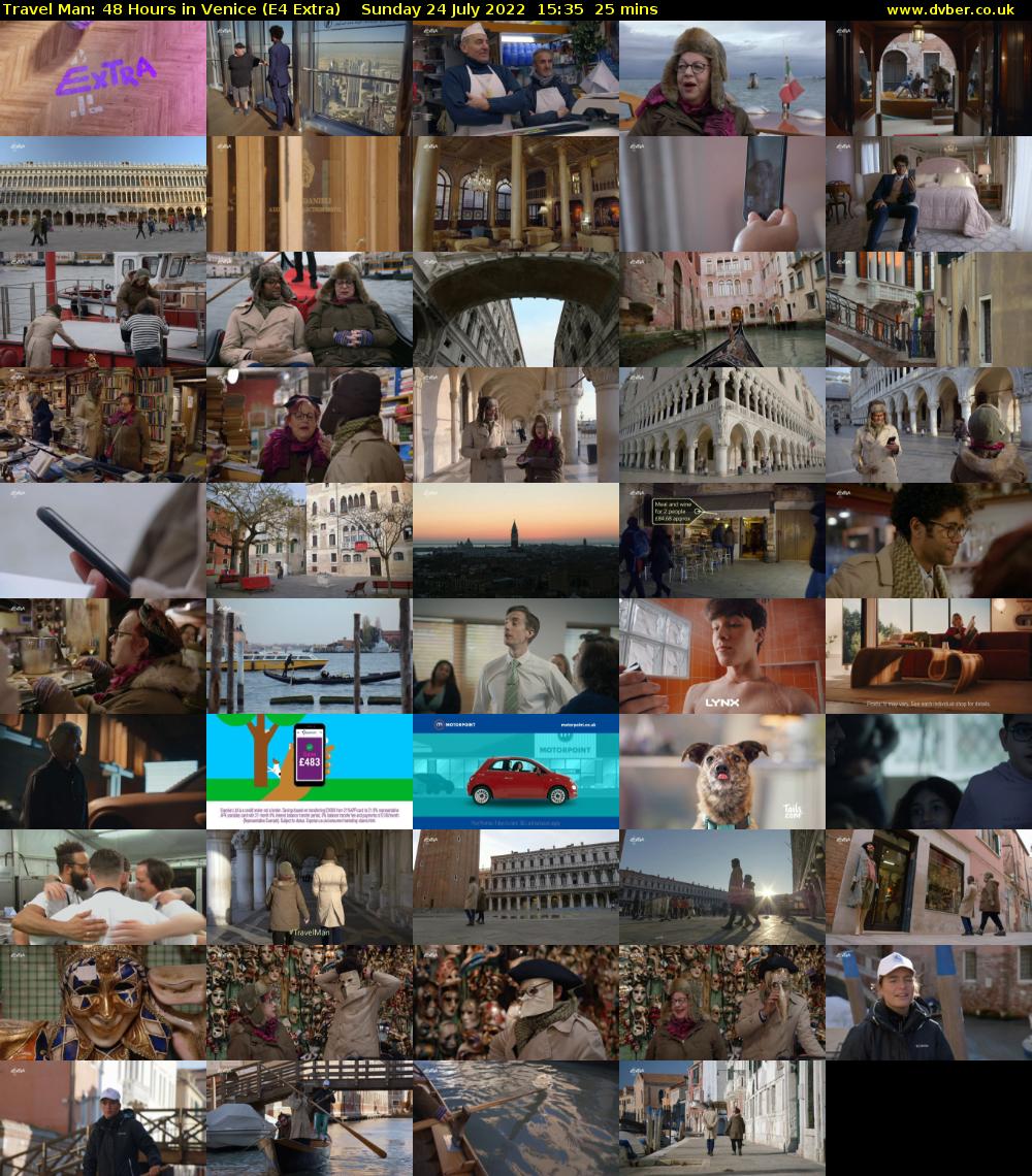 Travel Man: 48 Hours in Venice (E4 Extra) Sunday 24 July 2022 15:35 - 16:00
