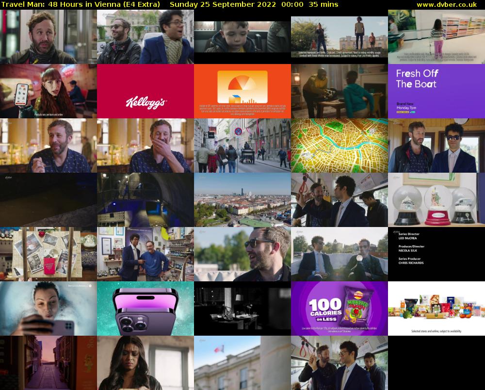 Travel Man: 48 Hours in Vienna (E4 Extra) Sunday 25 September 2022 00:00 - 00:35