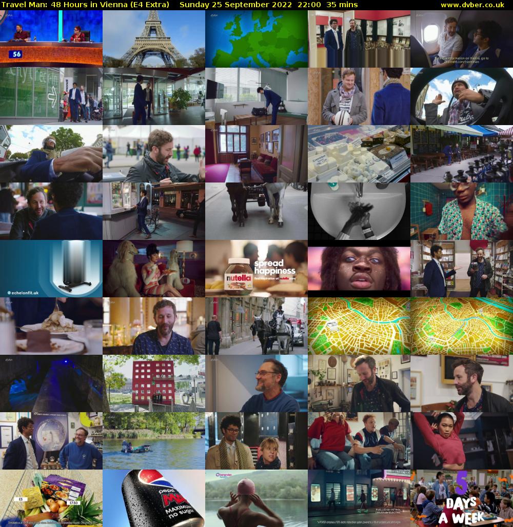 Travel Man: 48 Hours in Vienna (E4 Extra) Sunday 25 September 2022 22:00 - 22:35