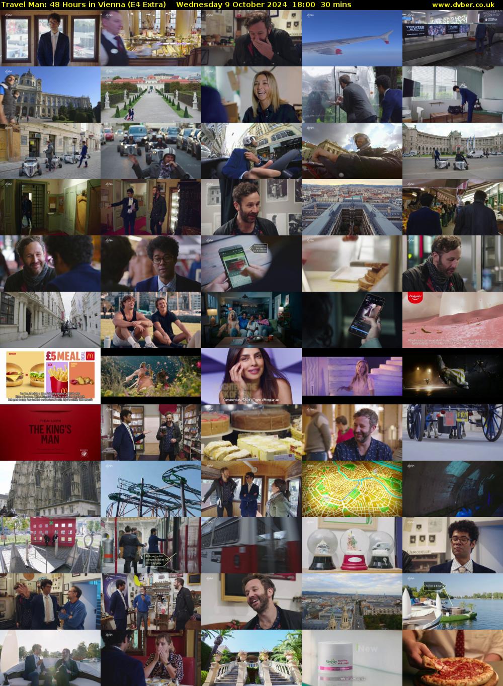 Travel Man: 48 Hours in Vienna (E4 Extra) Wednesday 9 October 2024 18:00 - 18:30