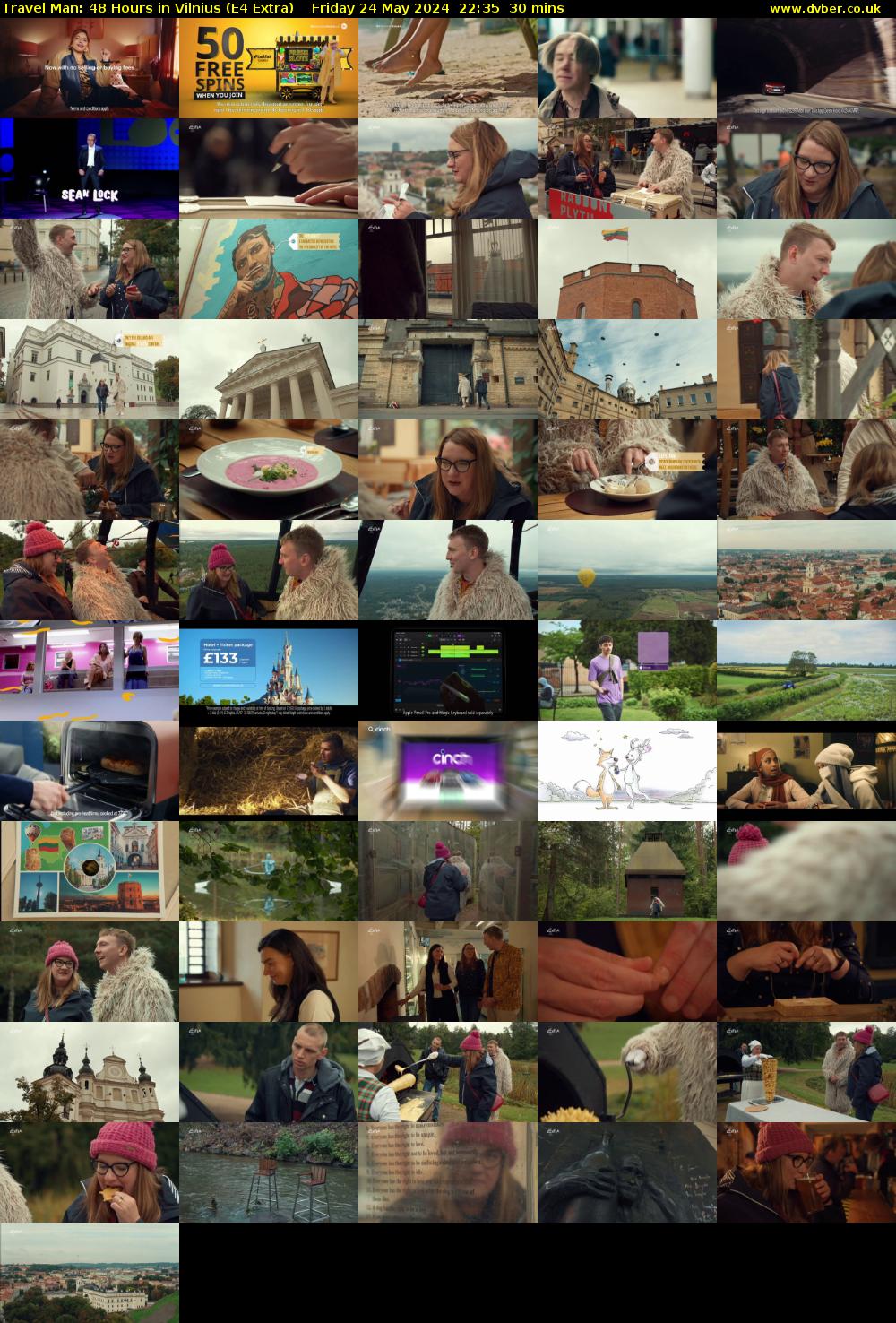 Travel Man: 48 Hours in Vilnius (E4 Extra) Friday 24 May 2024 22:35 - 23:05