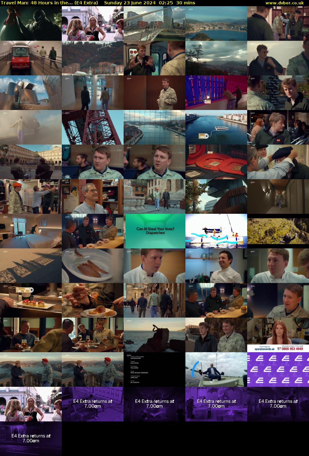 Travel Man: 48 Hours in the... (E4 Extra) Sunday 23 June 2024 02:25 - 02:55