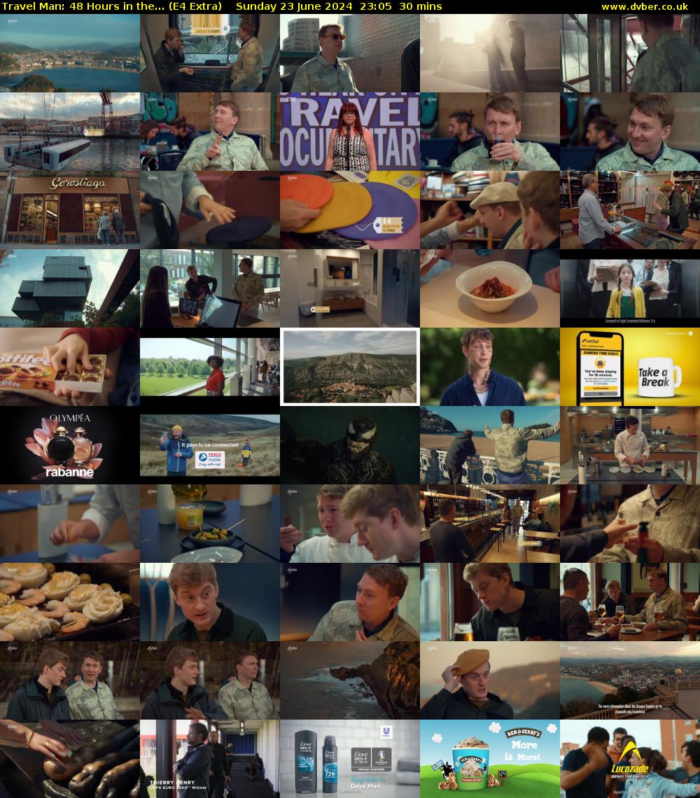 Travel Man: 48 Hours in the... (E4 Extra) Sunday 23 June 2024 23:05 - 23:35