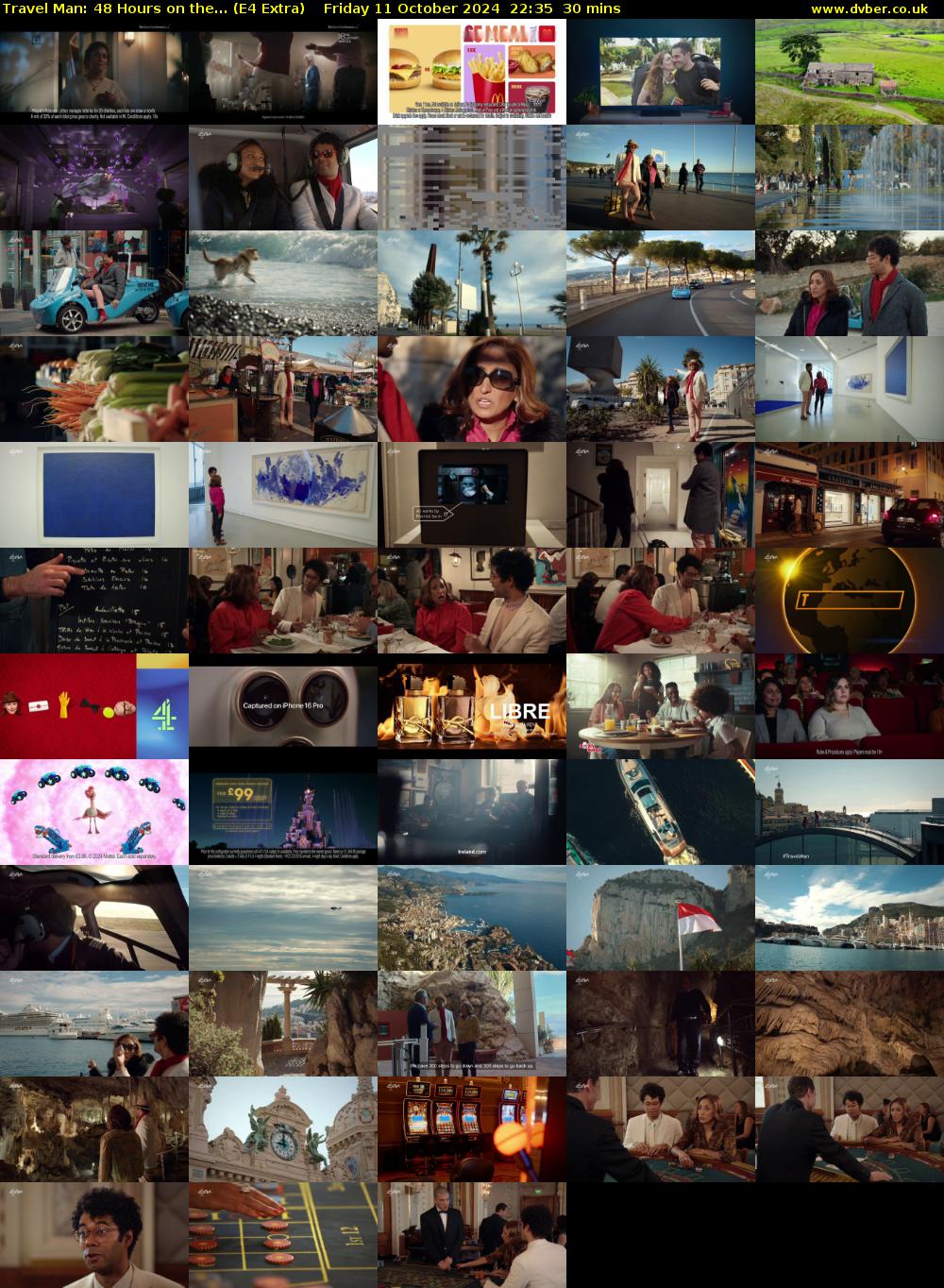 Travel Man: 48 Hours on the... (E4 Extra) Friday 11 October 2024 22:35 - 23:05