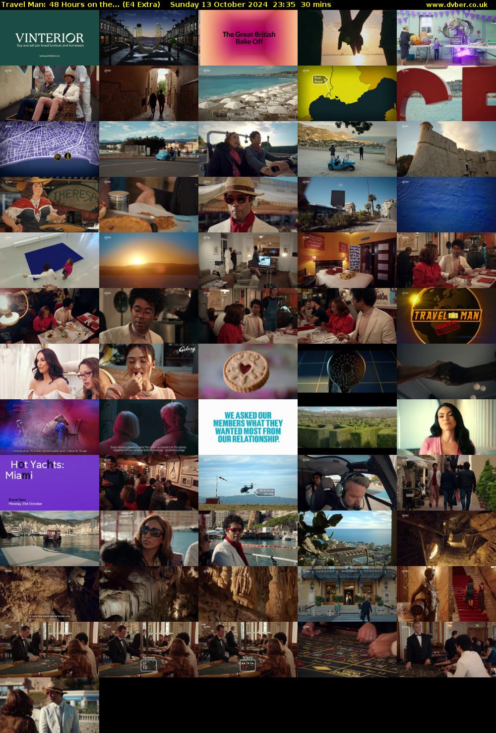 Travel Man: 48 Hours on the... (E4 Extra) Sunday 13 October 2024 23:35 - 00:05