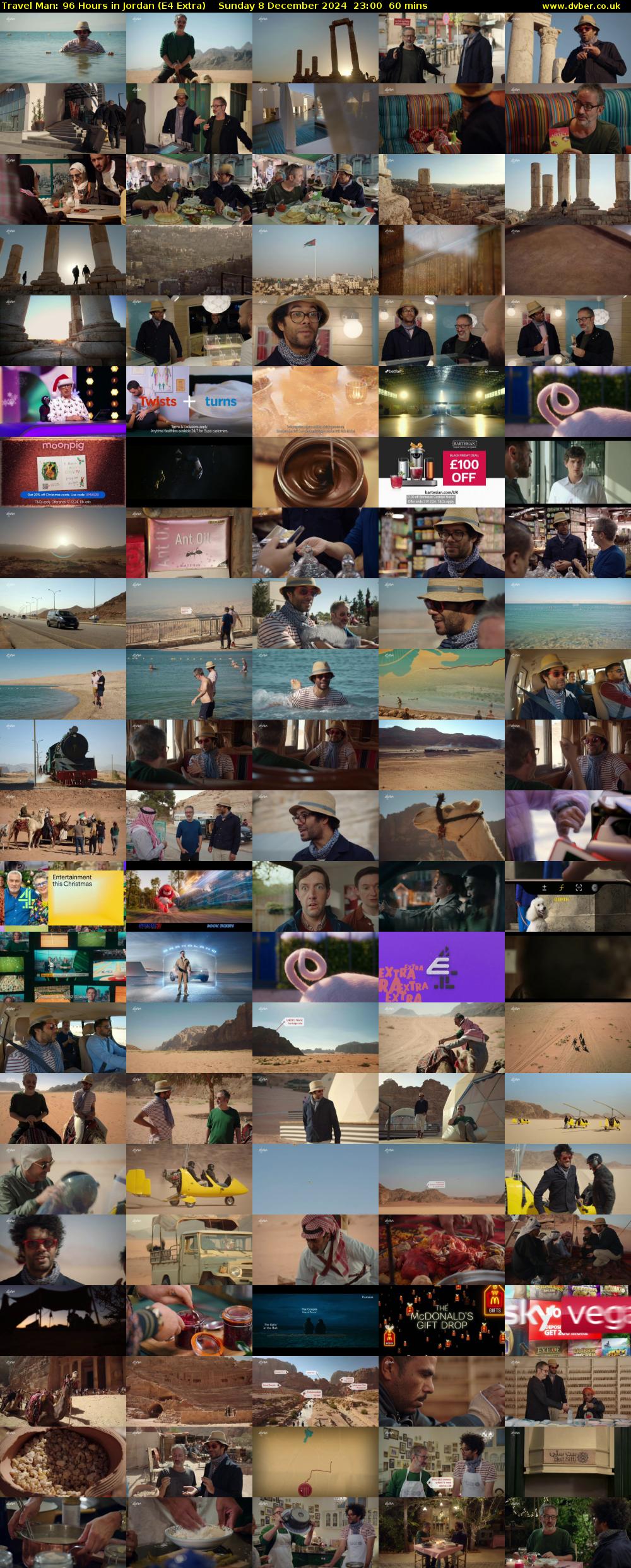 Travel Man: 96 Hours in Jordan (E4 Extra) Sunday 8 December 2024 23:00 - 00:00