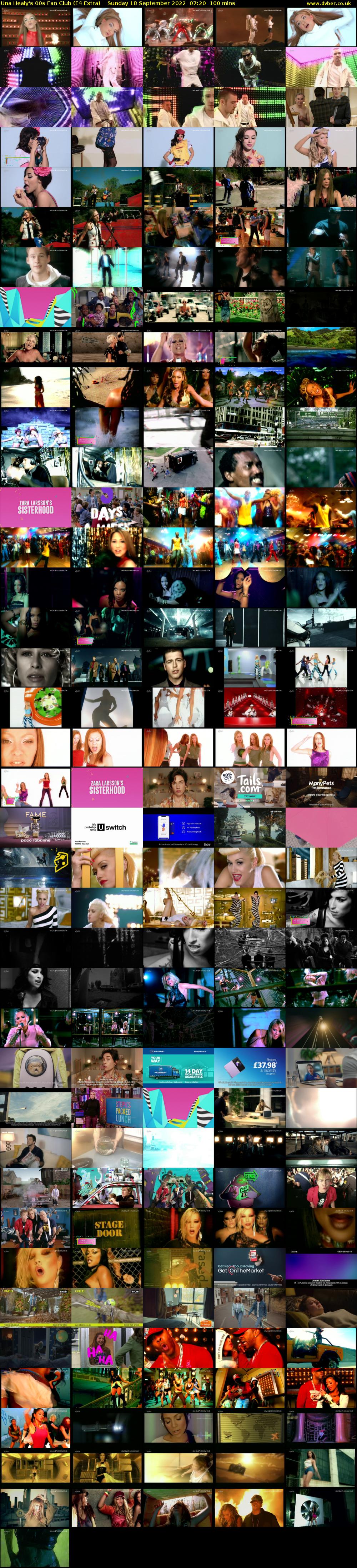 Una Healy's 00s Fan Club (E4 Extra) Sunday 18 September 2022 07:20 - 09:00