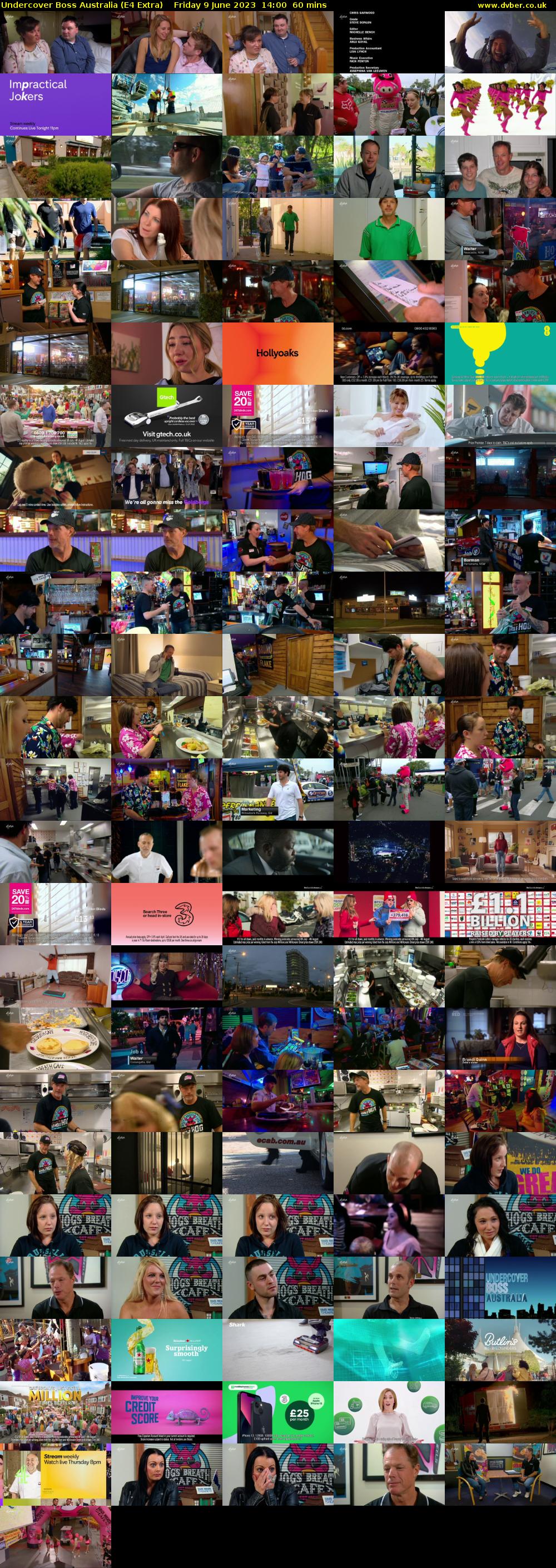 Undercover Boss Australia (E4 Extra) Friday 9 June 2023 14:00 - 15:00