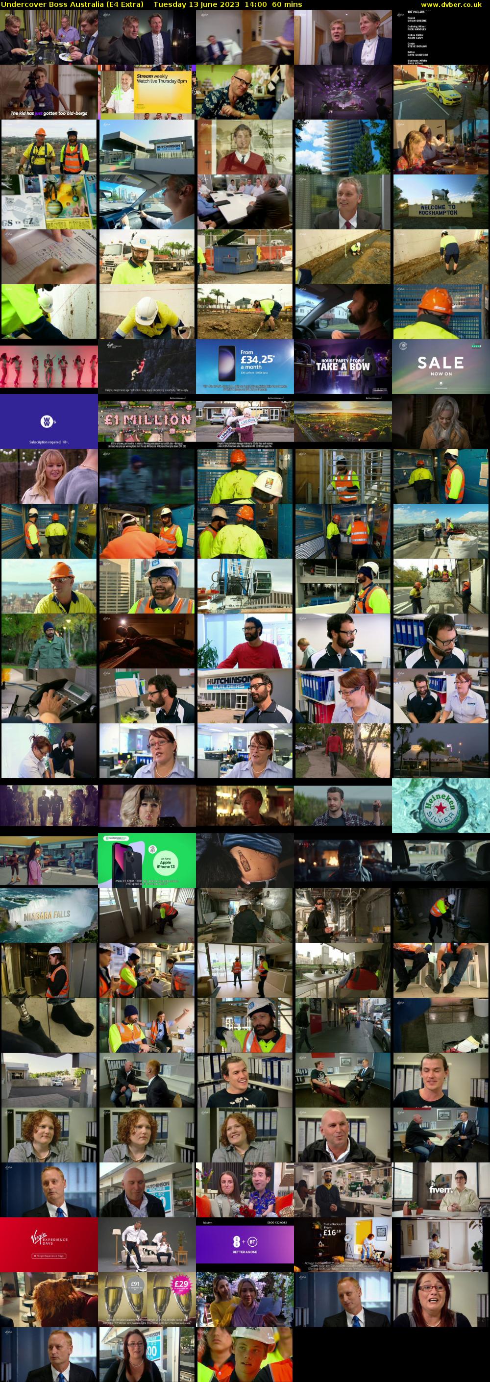 Undercover Boss Australia (E4 Extra) Tuesday 13 June 2023 14:00 - 15:00